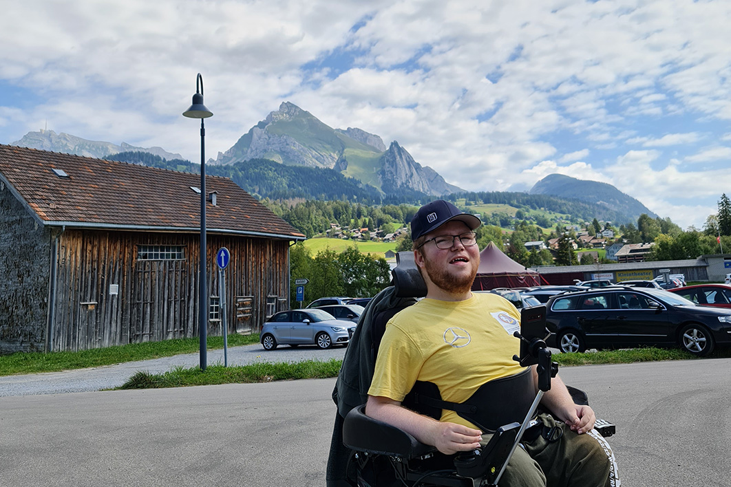 Teilnehmer auf einem Ausflug in Wildhaus.