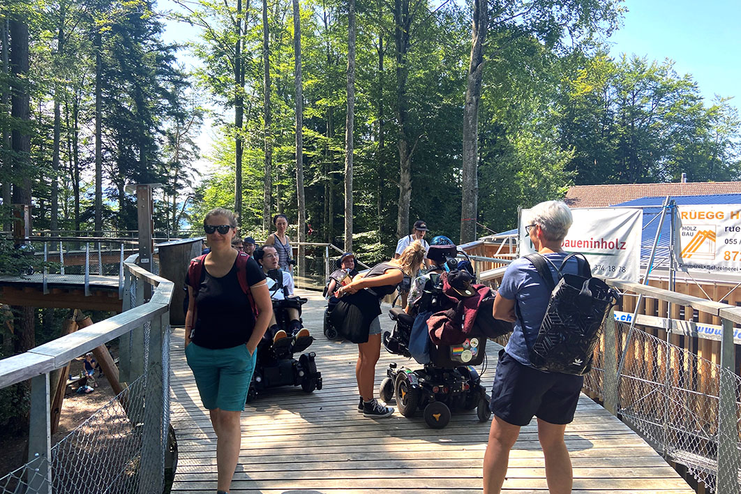 Auf dem Baumwipfelpfad im Neckertal.